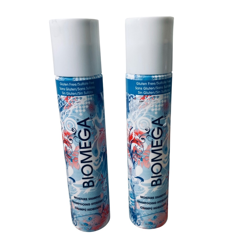Biomega Moisture Shampoo by Aquage 10 oz Set of 2 Sulfate Gluten Free